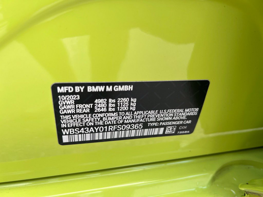 Used 2024 BMW M3 Competition w/ Parking Assistance Package AWD/4WD image 25