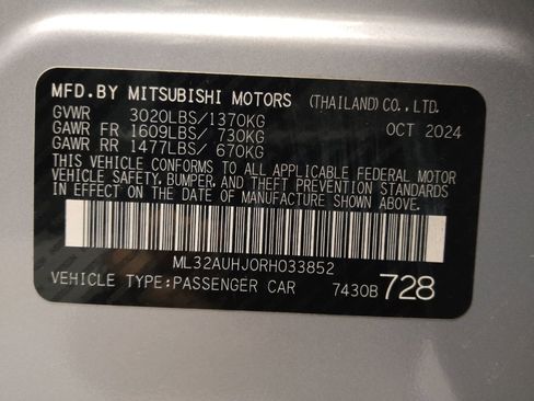 Used 2024 Mitsubishi Mirage ES image 33
