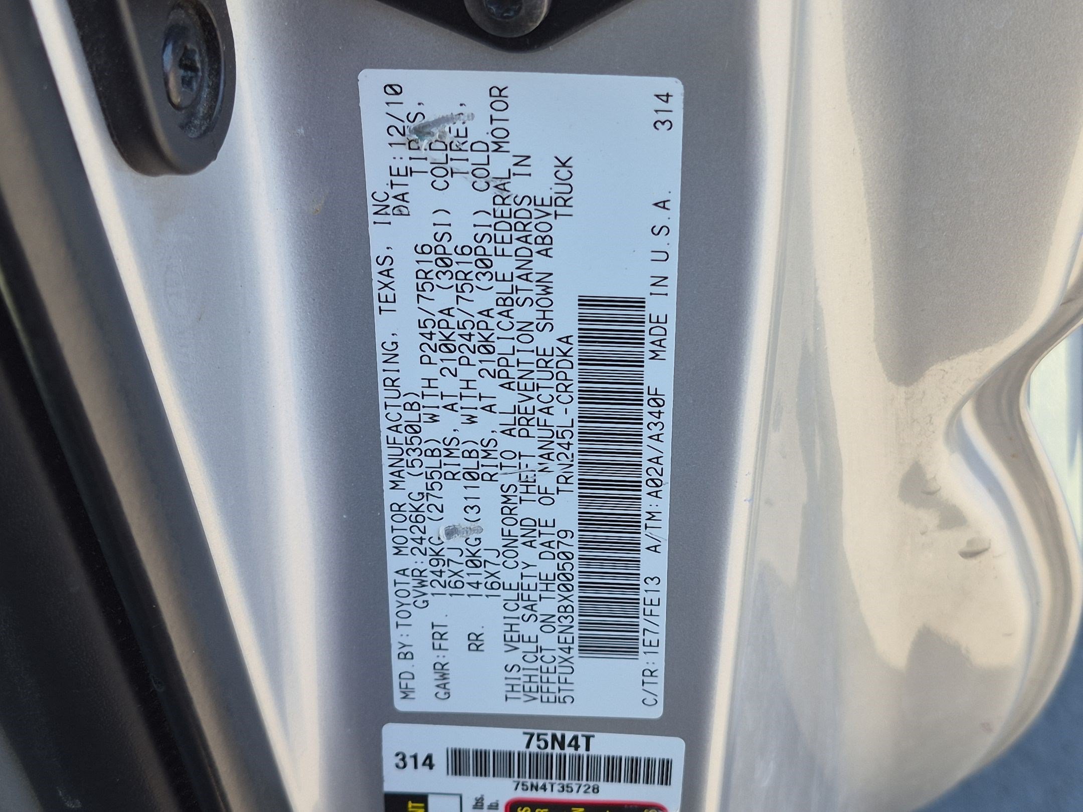 Used 2011 Toyota Tacoma 4x4 Access Cab w/ Convenience Pkg image 37
