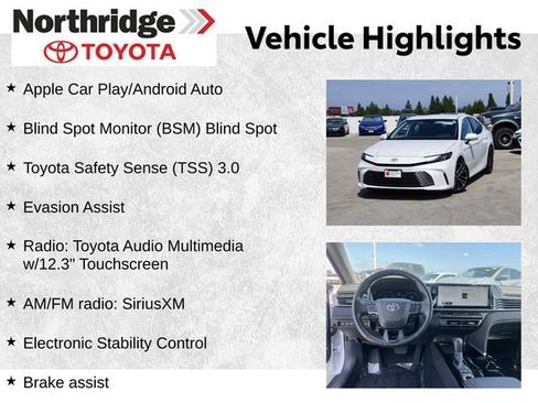 Used 2025 Toyota Camry XLE FWD image 2