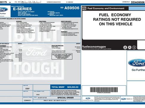Used 2013 Ford E-350 and Econoline 350 Super Duty w/ PWR Locks & Windows Group RWD image 18
