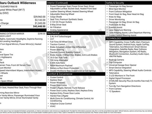 Used 2024 Subaru Outback Wilderness AWD/4WD image 5