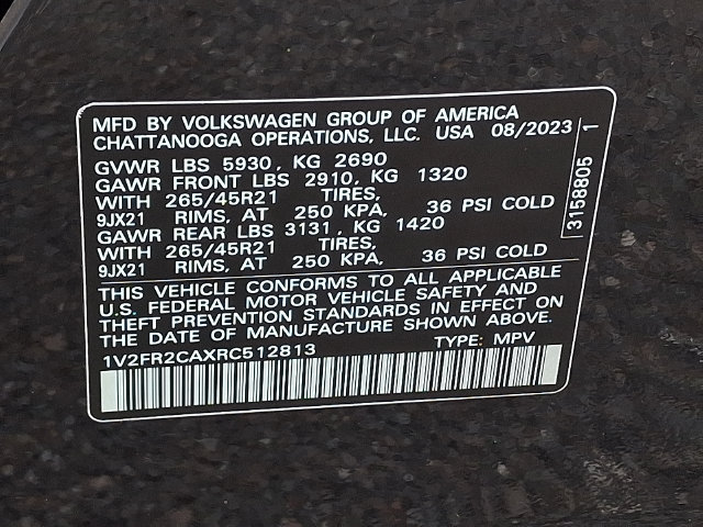 Used 2024 Volkswagen Atlas SEL Premium R-Line AWD/4WD image 27