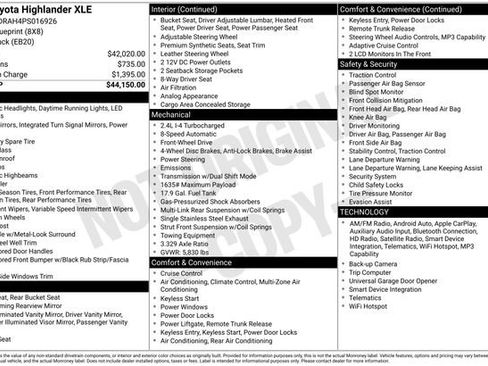 Used 2023 Toyota Highlander XLE FWD image 15