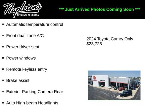Used 2024 Toyota Camry LE FWD image 1