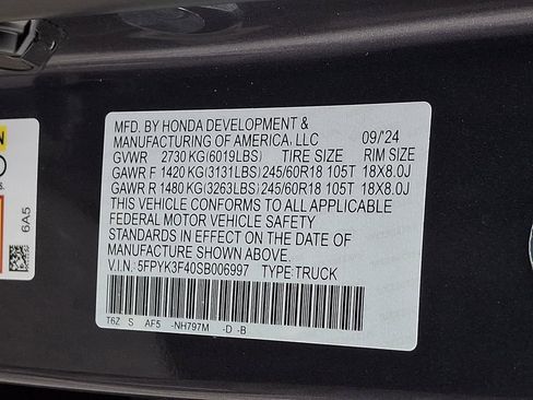 Used 2025 Honda Ridgeline RTL+ image 28