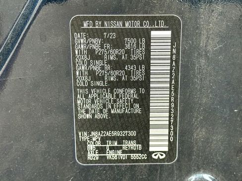 Used 2024 INFINITI QX80 Luxe image 36