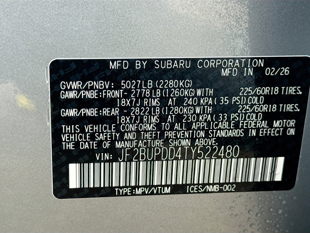 New 2026 Subaru Outback Limited AWD/4WD image 43