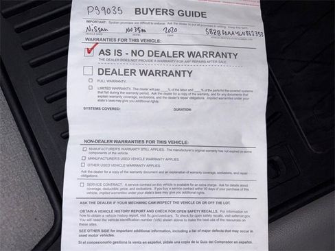 Used 2020 Nissan NV 3500 SV w/ Navigation Package image 40