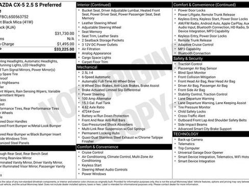 Used 2025 MAZDA CX-5 AWD 2.5 S w/ Preferred Package image 10