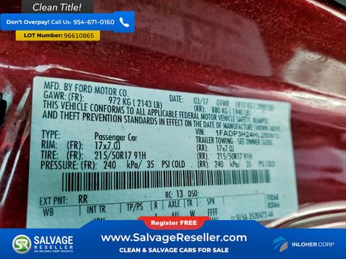 Used 2017 Ford Focus SEL w/ Cold Weather Package FWD image 16