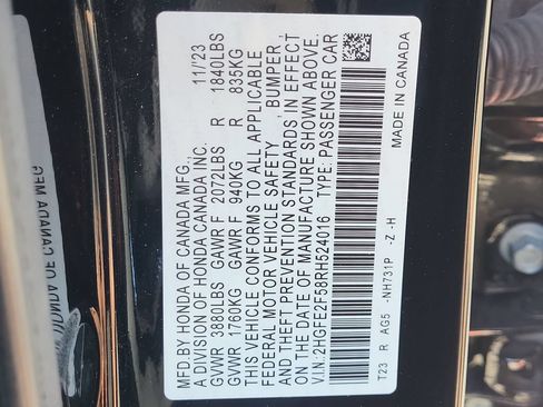 Used 2024 Honda Civic Sport image 34