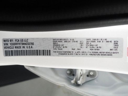 Used 2022 RAM 1500 4x4 Crew Cab Laramie image 67