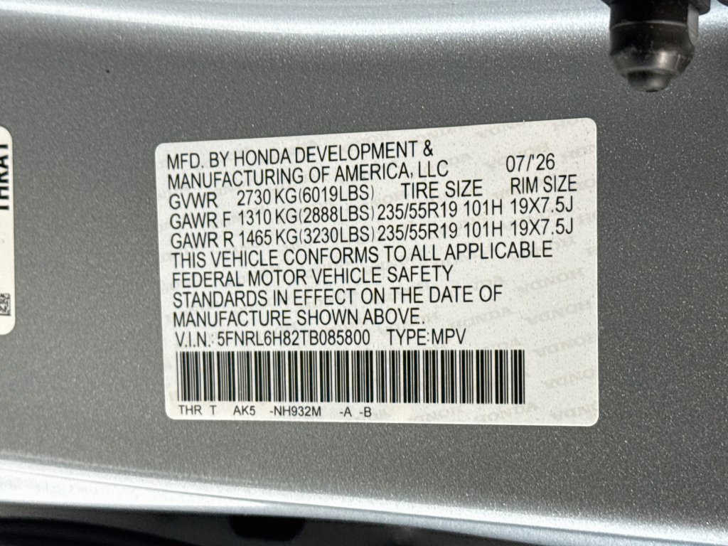 New 2026 Honda Odyssey Touring image 31