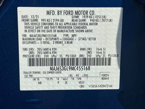 Used 2021 Ford EcoSport SE AWD/4WD image 27