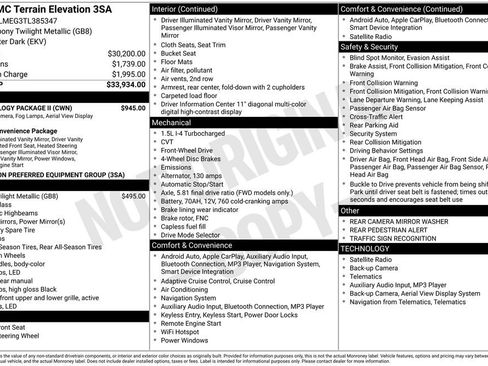 New 2026 GMC Terrain Elevation w/ Technology Package II image 4