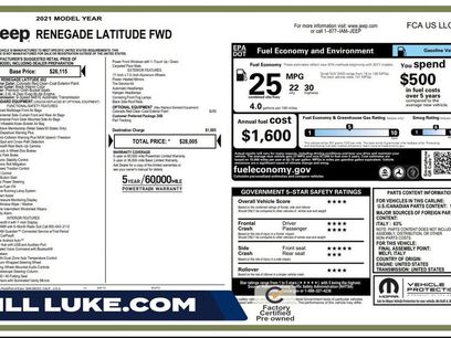 Certified 2021 Jeep Renegade Latitude
