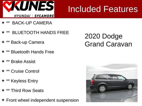 Used 2020 Dodge Grand Caravan SE w/ UConnect Hands-Free Group image 2