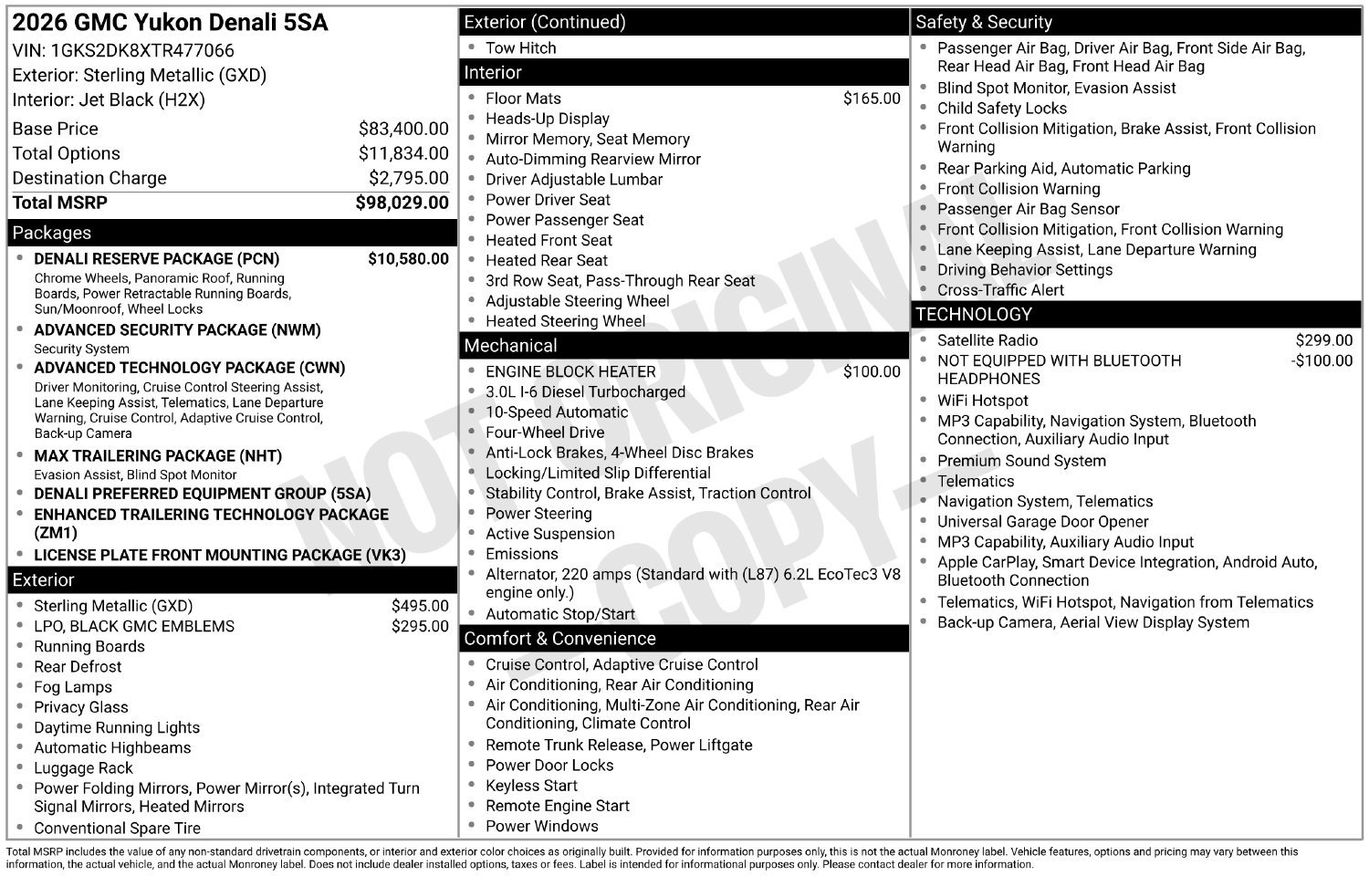 New 2026 GMC Yukon Denali w/ Denali Reserve Package AWD/4WD image 25