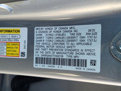 New 2026 Honda CR-V LX image 16