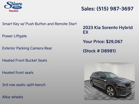 Used 2023 Kia Sorento EX AWD/4WD image 16