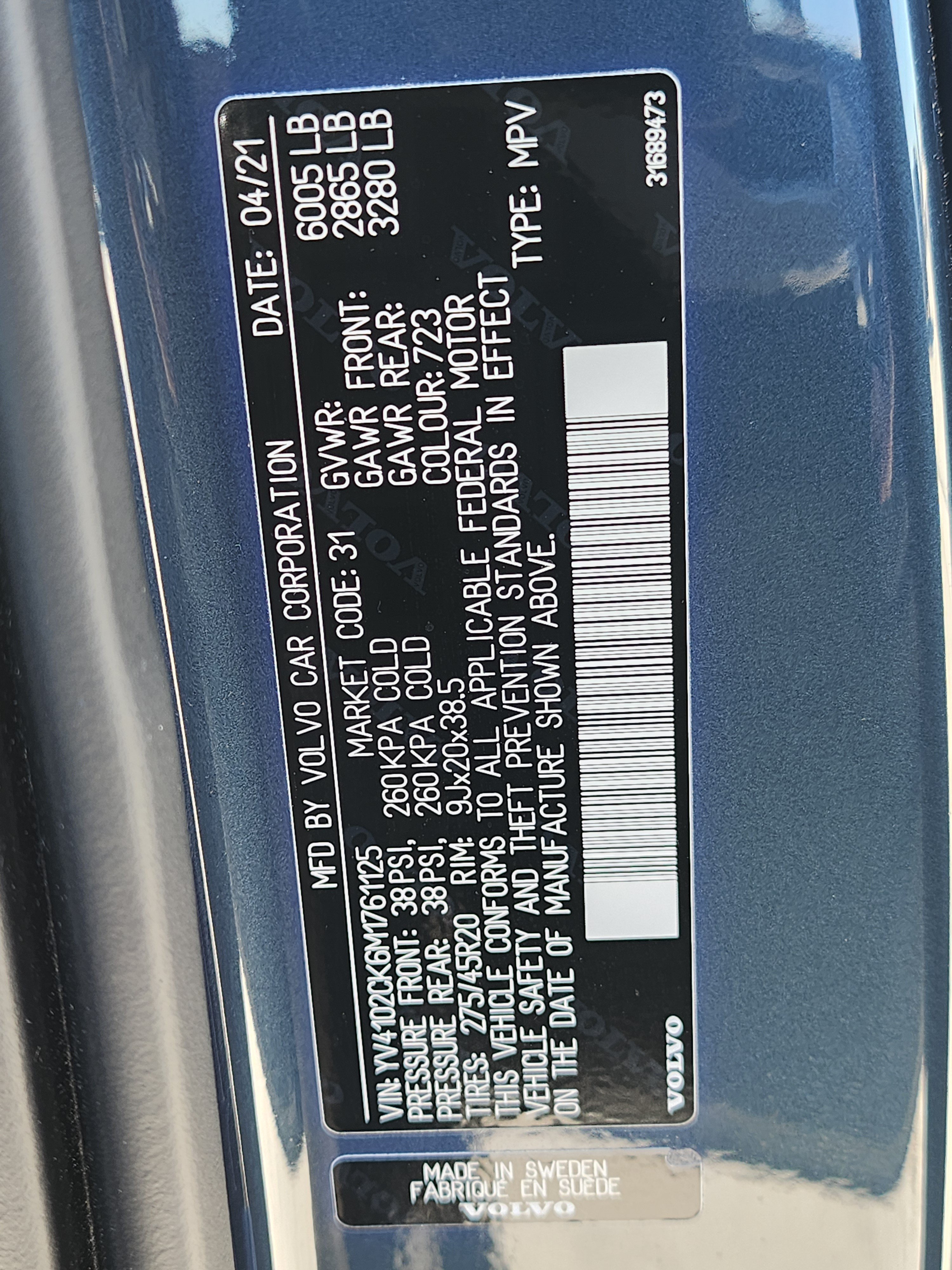 Used 2021 Volvo XC90 T5 Momentum w/ Climate Package FWD image 26