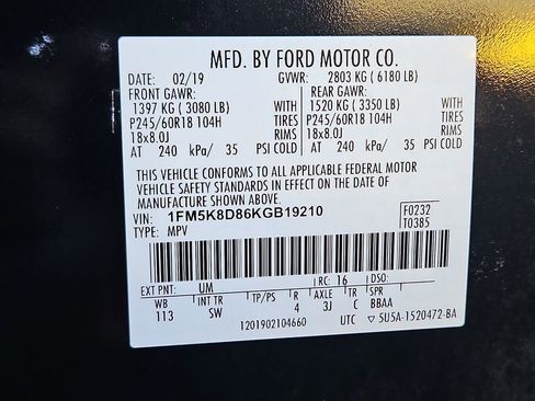 Used 2019 Ford Explorer XLT w/ Equipment Group 202A image 26