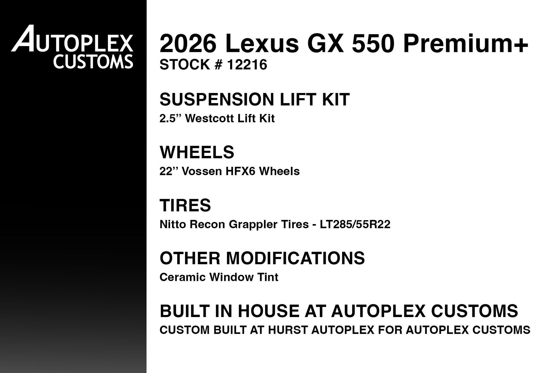 Used 2026 Lexus GX 550 w/ Accessory Package (2T) AWD/4WD image 2