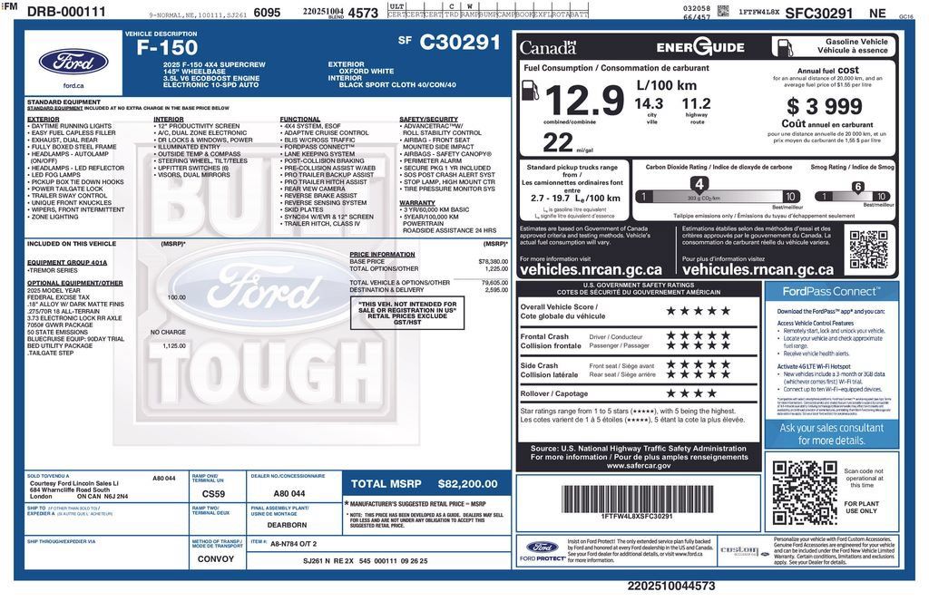Used 2025 Ford F150 Tremor w/ Bed Utility Package AWD/4WD image 2