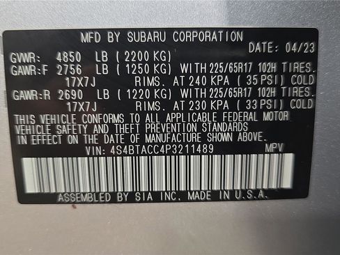 Used 2023 Subaru Outback Premium image 30