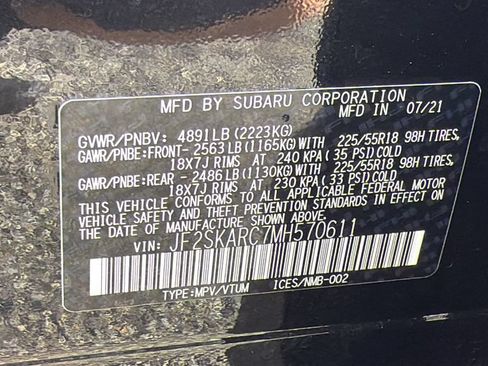 Certified 2021 Subaru Forester Sport w/ Popular Package #2 AWD/4WD image 33