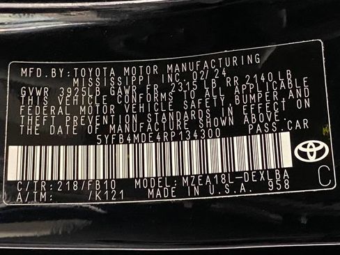 Certified 2024 Toyota Corolla LE FWD image 24