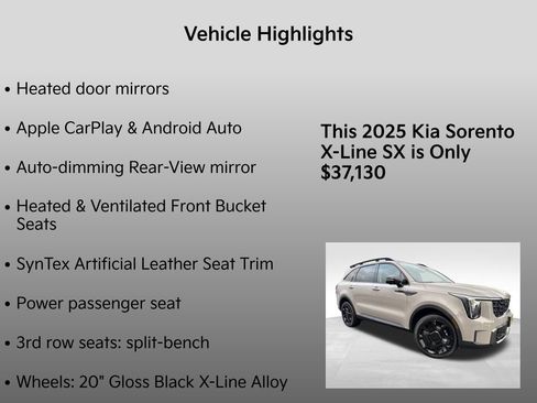 New 2025 Kia Sorento SX image 10