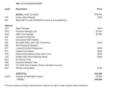 Used 2022 Mercedes-Benz CLA 250 image 11