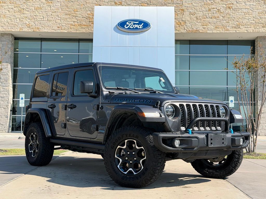 Used 2022 Jeep Wrangler Unlimited Rubicon 4xe w/ Steel Bumper Group AWD/4WD image 1