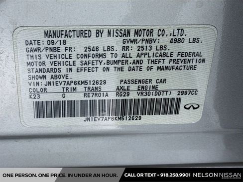 Used 2019 INFINITI Q50 Luxe w/ Cargo Package (L96) RWD image 31