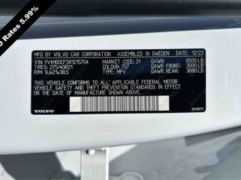 Used 2024 Volvo XC90 T8 Ultimate w/ Lounge Package AWD/4WD image 3