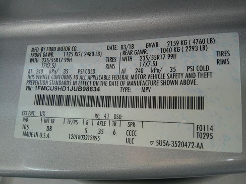 Used 2018 Ford Escape SEL image 51