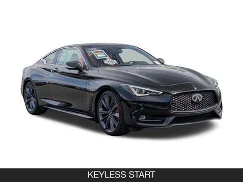 Used 2022 INFINITI Q60 Red Sport 400 w/ Carbon Fiber Package RWD image 2