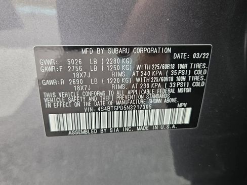 Used 2022 Subaru Outback Touring XT image 7