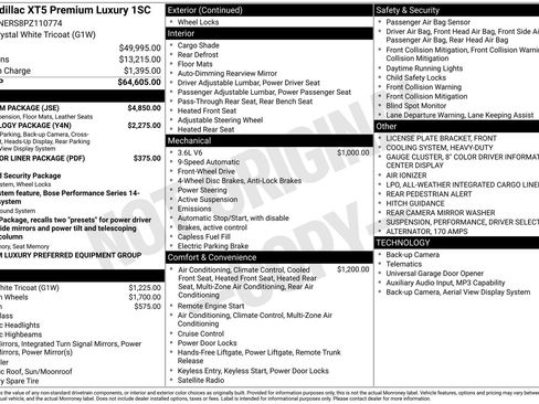 Used 2023 Cadillac XT5 Premium Luxury w/ Platinum Package FWD image 22
