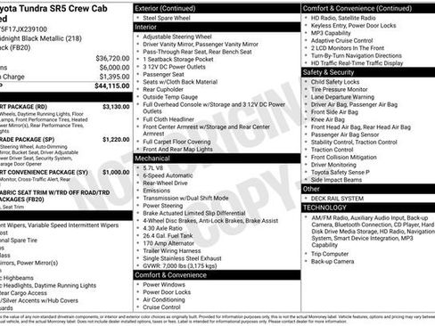 Used 2018 Toyota Tundra SR5 w/ TRD Sport Package image 6