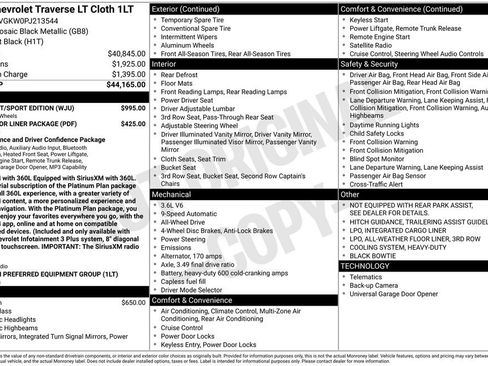 Used 2023 Chevrolet Traverse LT w/ Midnight/Sport Edition image 6