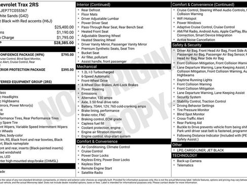 New 2026 Chevrolet Trax RS w/ Driver Confidence Package image 35
