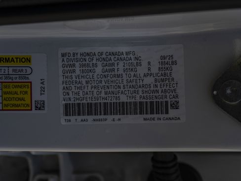 Certified 2026 Honda Civic Si image 47