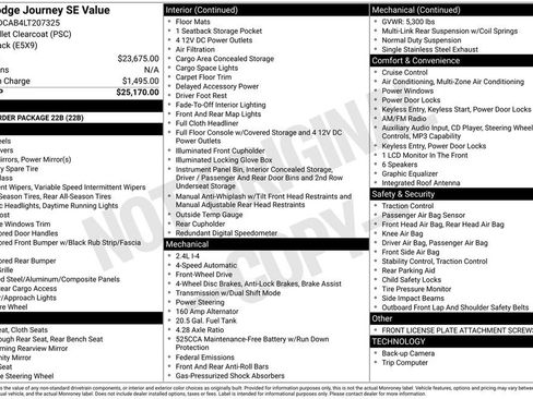 Used 2020 Dodge Journey SE image 2