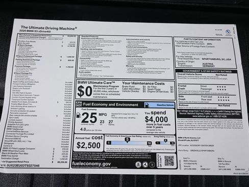 New 2026 BMW X5 xDrive40i w/ M Sport Package image 39