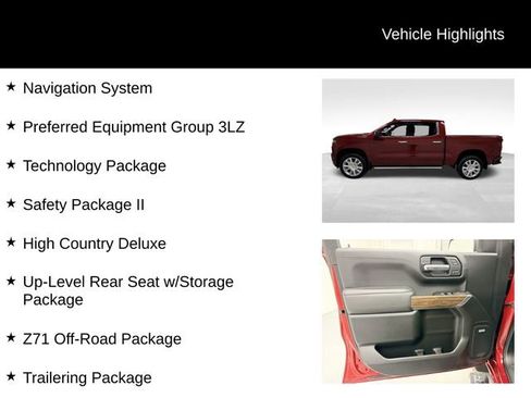 Certified 2019 Chevrolet Silverado 1500 High Country w/ Technology Package image 27