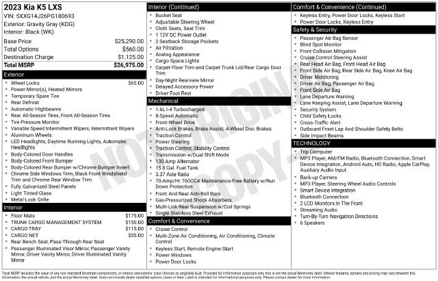 Used 2023 Kia K5 LXS FWD image 37