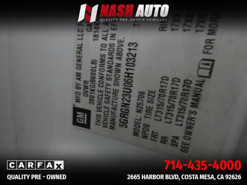 Used 2006 HUMMER H2 image 62